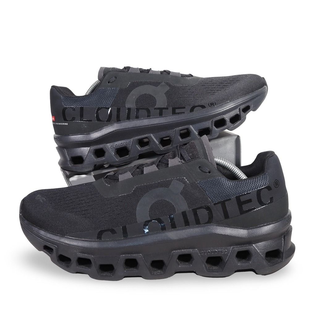 On Cloudmonster 1 Mens 11.5 Black Running Shoes CloudTec 61.99025